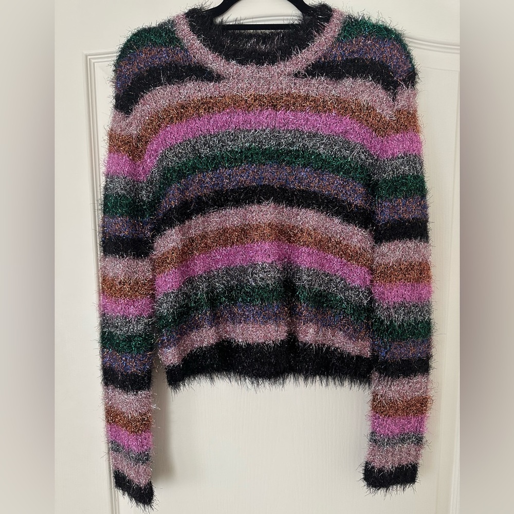 Milly Striped Glitter Sweater. Size S. Brand New Condition/Never Worn.